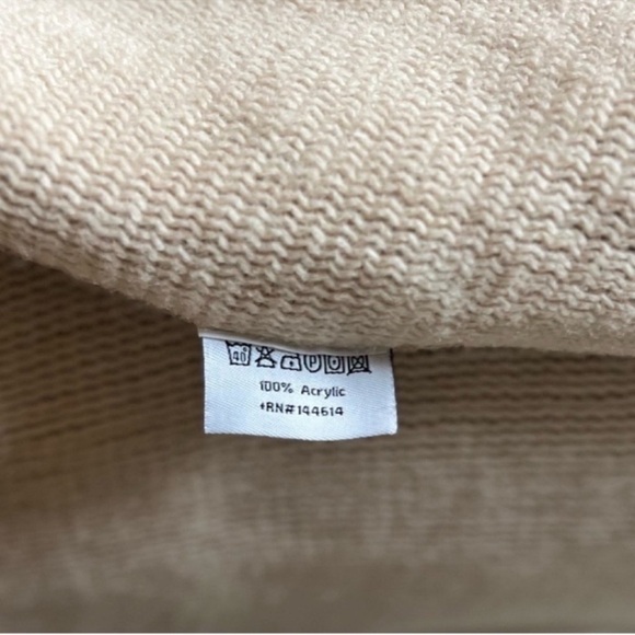 Anthropologie Mad Style 100% Acrylic fur lined open front sweater shrug cardigan - Picture 14 of 15